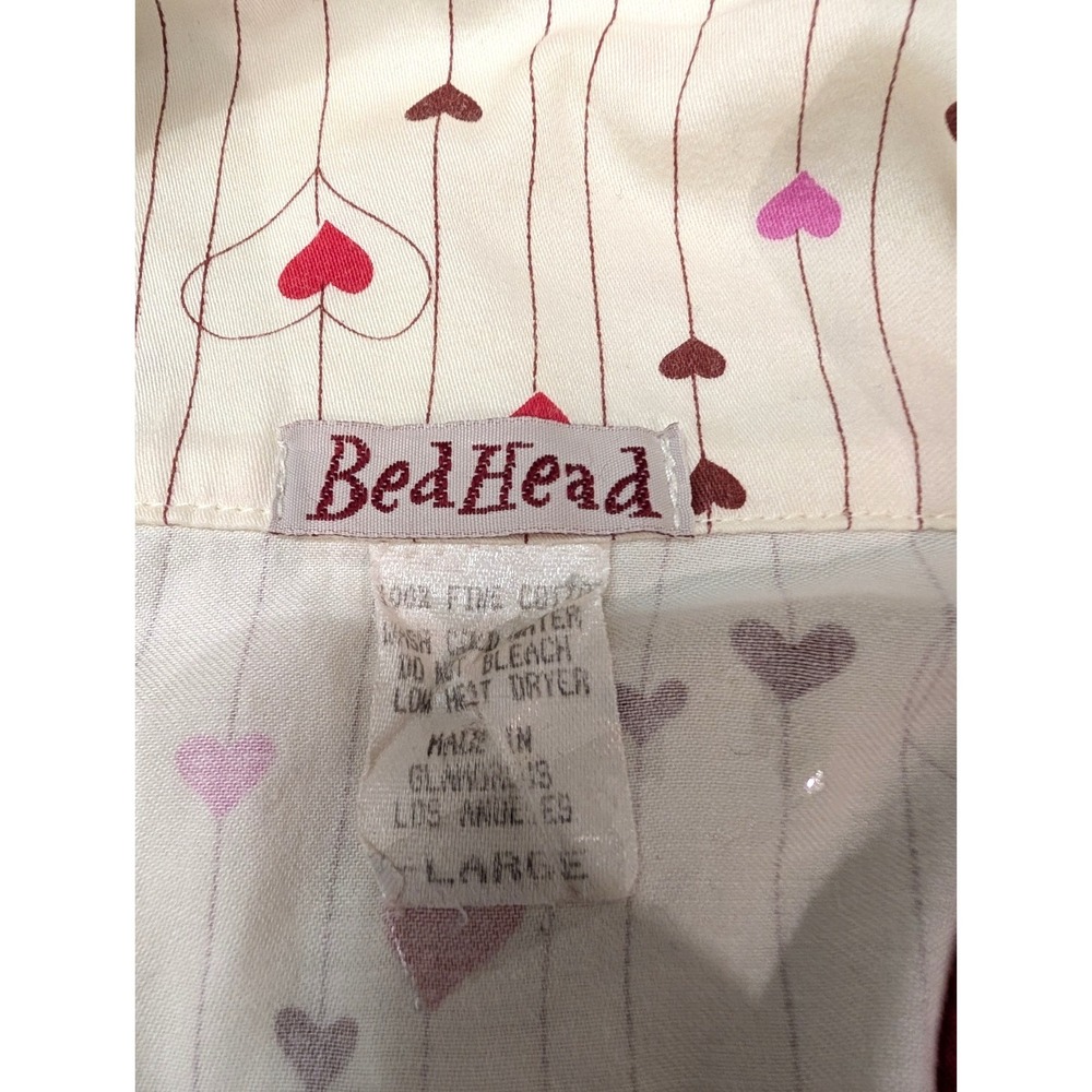 BedHead Heartstrings Classic 2-piece Pajama Fine Cotton Size Large Women's - Picture 3 of 8